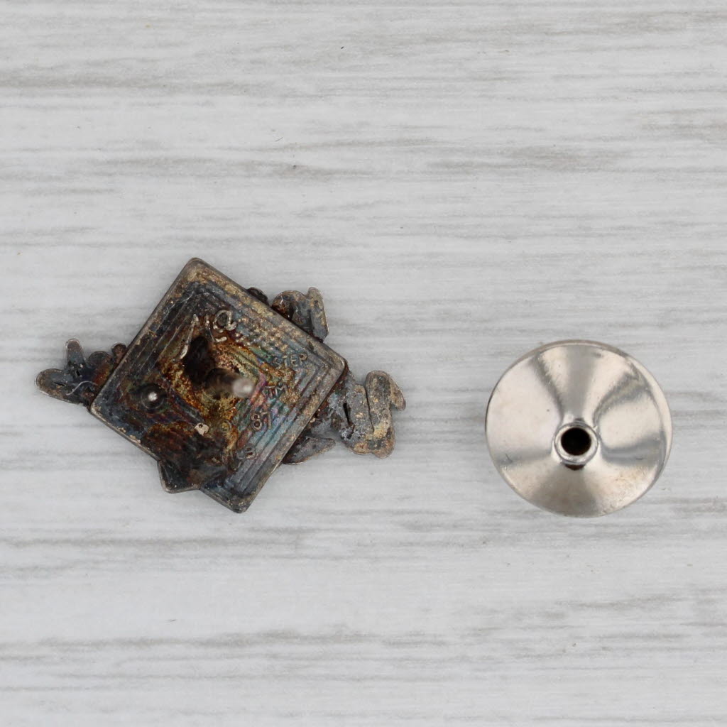 Gray 1987 World Series MLB Baseball Commemorative Souvenir Tie Pin Sterling Silver