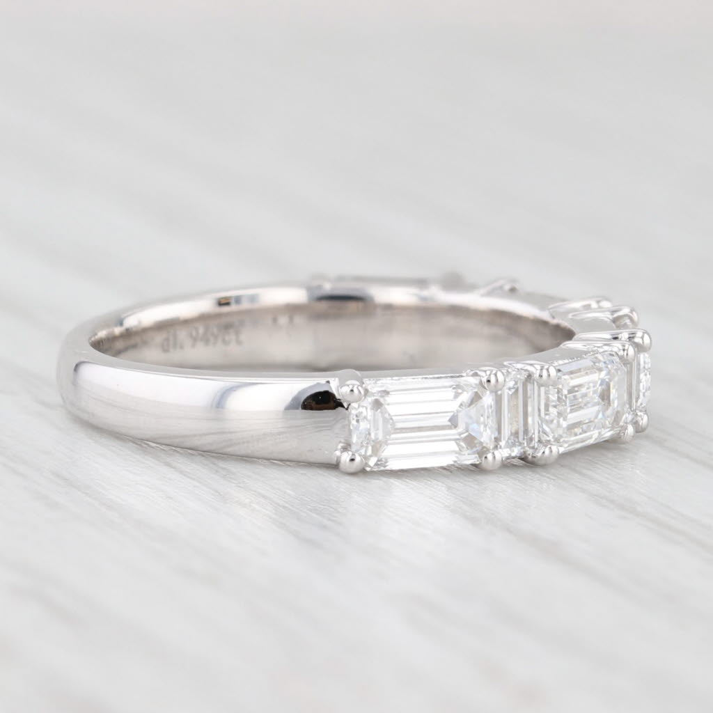 Light Gray New 1.94ctw Lab Grown Diamond Wedding Band 14k White Gold S 6.5 Stackable Ring
