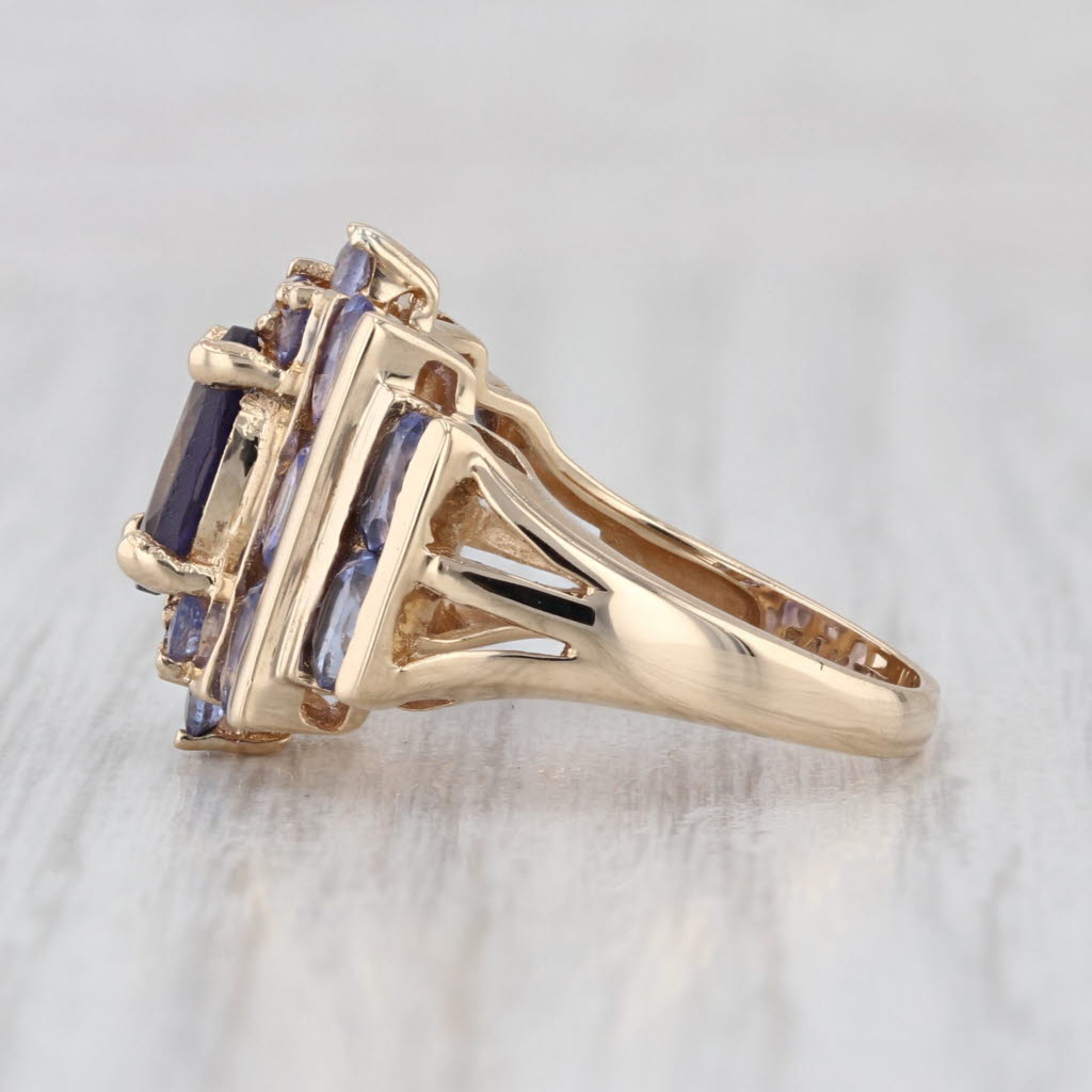 2.40ctw Iolite Tanzanite Ring 14k Yellow Gold Size 5.75