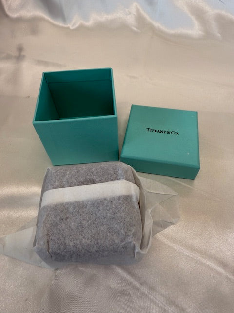 Tiffany Legacy 0.62ctw Diamond Eternity Wedding Band Platinum Ring Box