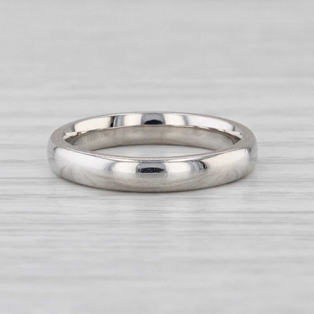 Novell Classic Platinum Wedding Band Size 4.75 Stackable Ring 3mm