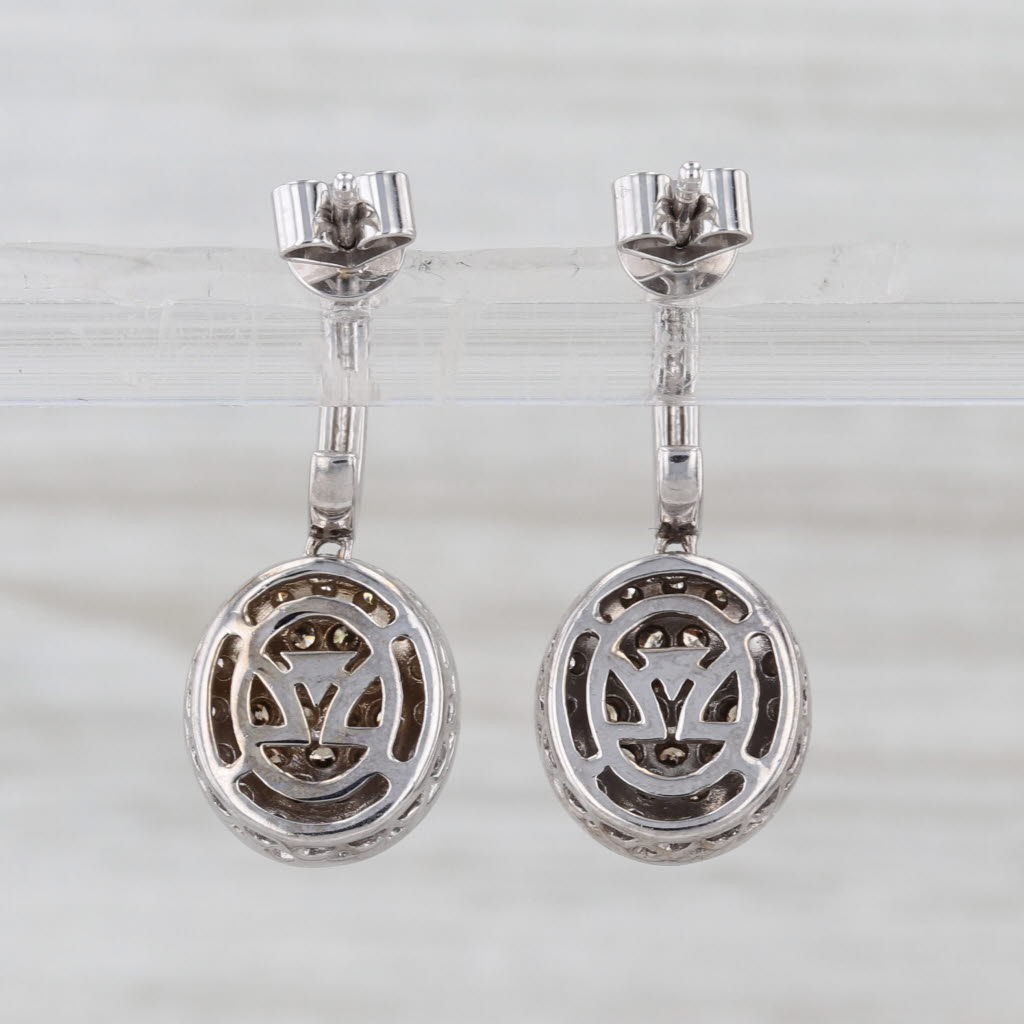 Le Vian 0.58ctw Diamond Dangle Earrings 14k White Gold Drops