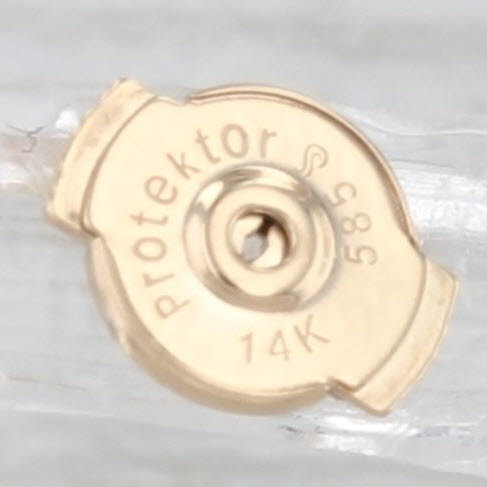 1.11ctw Diamond Solitaire Stud Earrings 14k Yellow Gold Round Studs GIA
