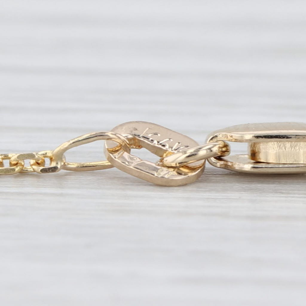 17.5" 0.8mm Cable Chain Necklace 14k Yellow Gold