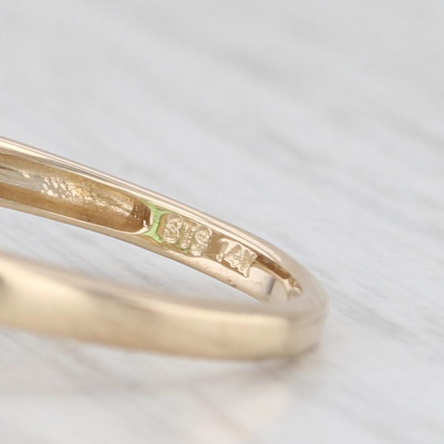 Light Gray 1ctw Tsavorite Green Garnet Cluster Ring 14k Yellow Gold Size 8.25