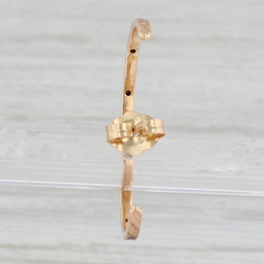 New Nina Wynn SINGLE Suspender Black Diamond Earring 18k Yellow Gold