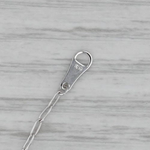 Cable Chain Necklace 14k White Gold 20.25" 1.4mm