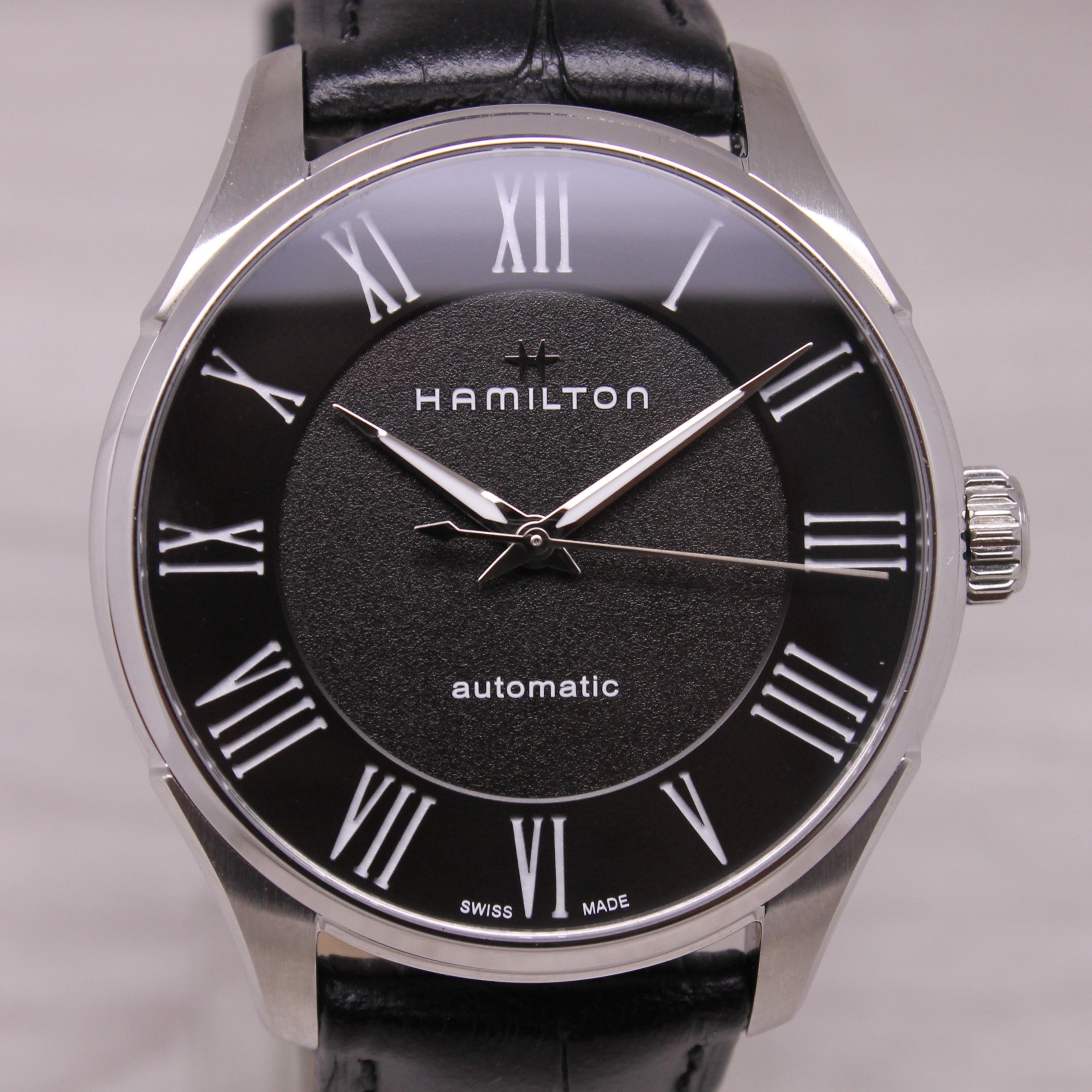 Hamilton Jazzmaster 40mm Steel Automatic Watch H42535730 Swiss w/ Box Clean