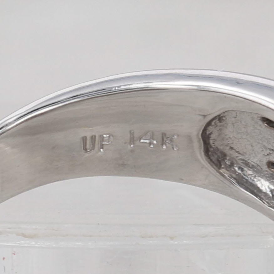 1ctw Diamond 14k White Gold Size 7.5 Cocktail