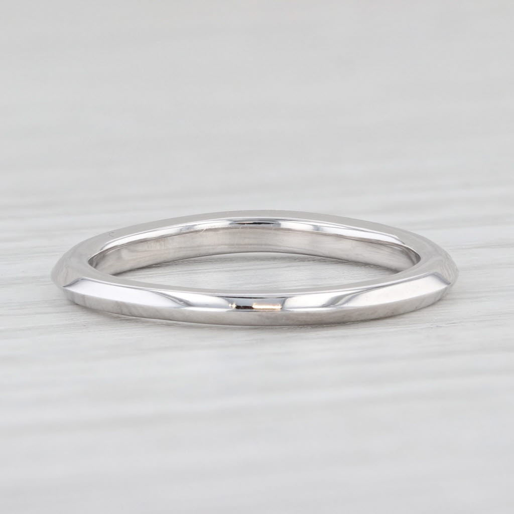 Light Gray New Diamond Wedding Band 14k White Gold Size 6 Stackable Ring