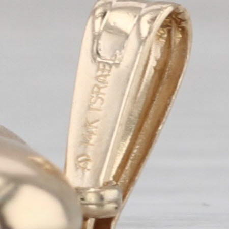 Puffy Heart Pendant 14k Yellow Gold Charm