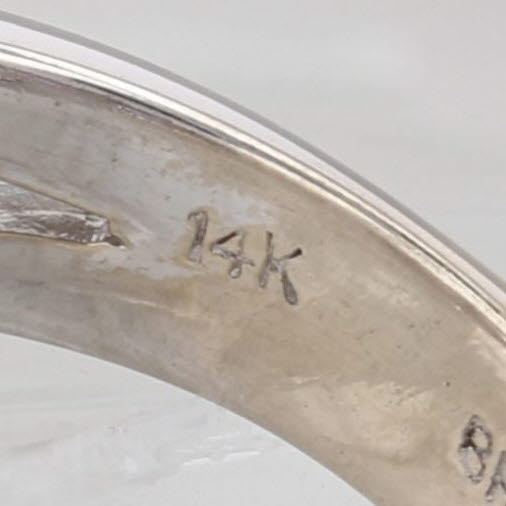 1ctw Pink Sapphire Diamond Ring 14k White Gold Wedding Anniversary Band Size 6