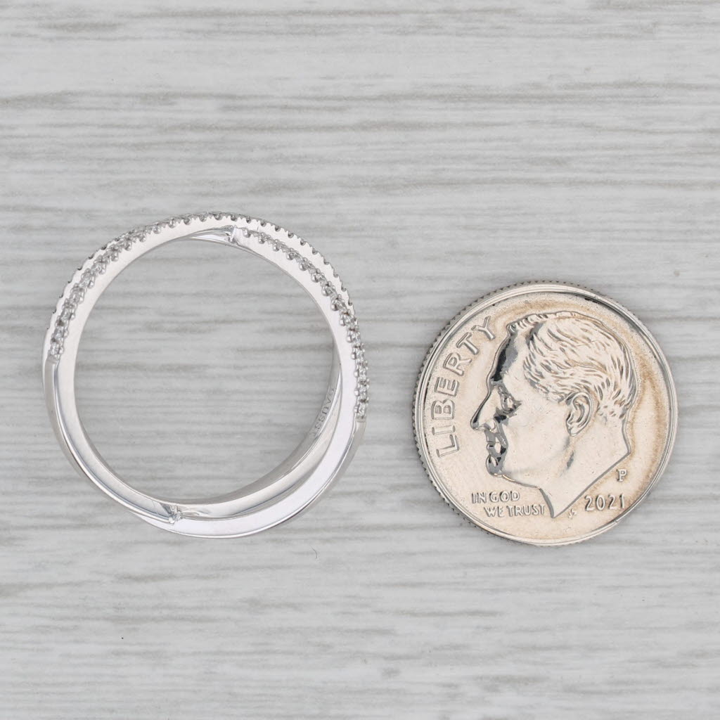 Gray Daussi 0.30ctw Diamond Orbit Ring 18k White Gold Size 6.75