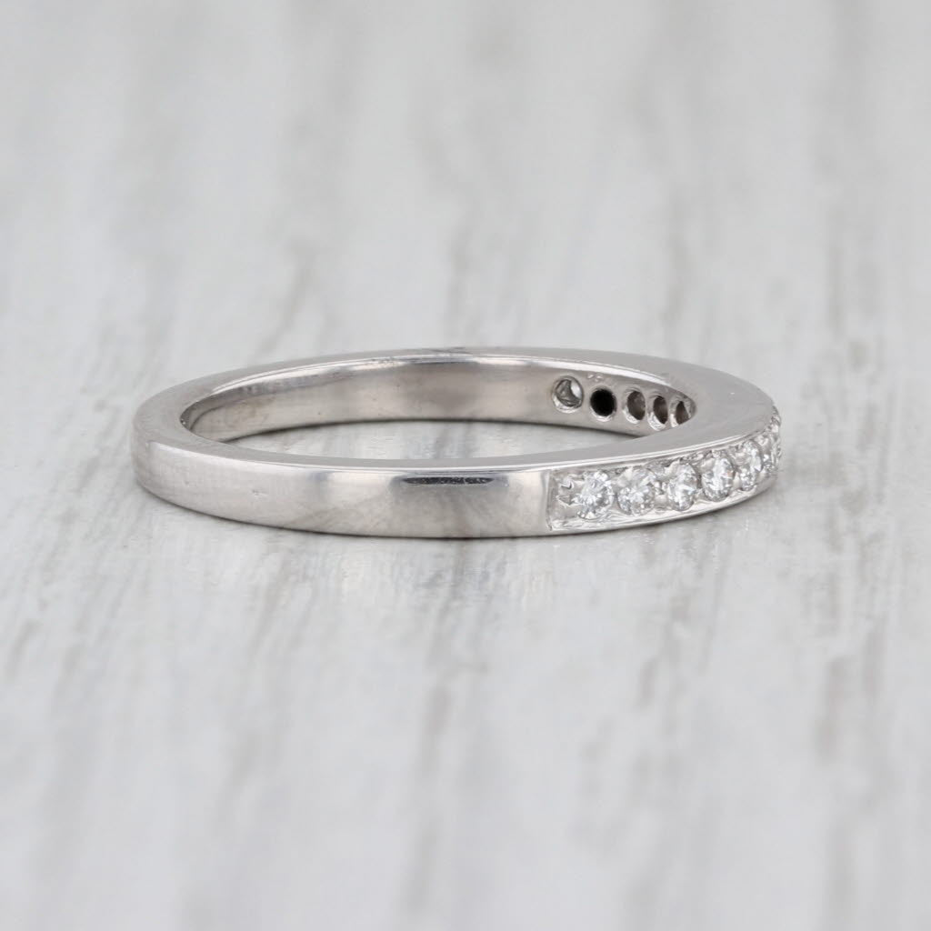 0.28ctw Diamond Wedding Anniversary Band Platinum Size 6.25 Ring Stackable