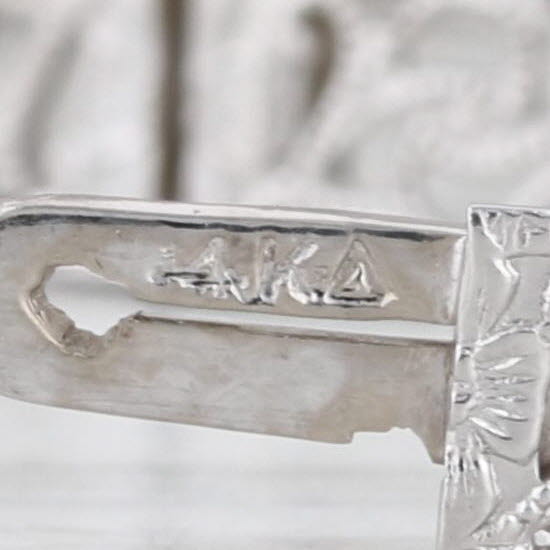 Vintage Diamond Filigree Bracelet 14k White Gold 6.5" 5.2mm