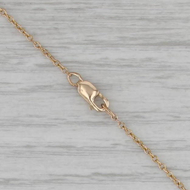 Landstroms Black Hills Gold Leaf Necklace 10k Yellow Rose Green Gold 15.75"