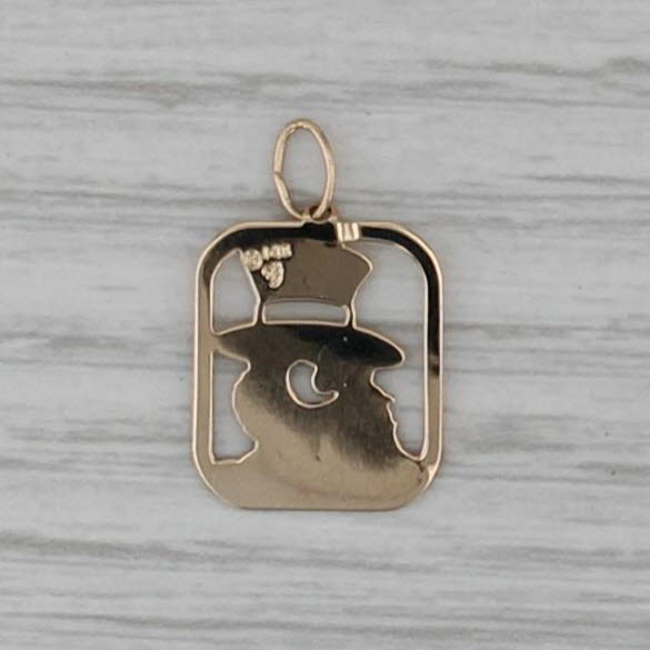 Wake Forest University Demon Deacons Mascot Charm 14k Yellow Gold Small Pendant