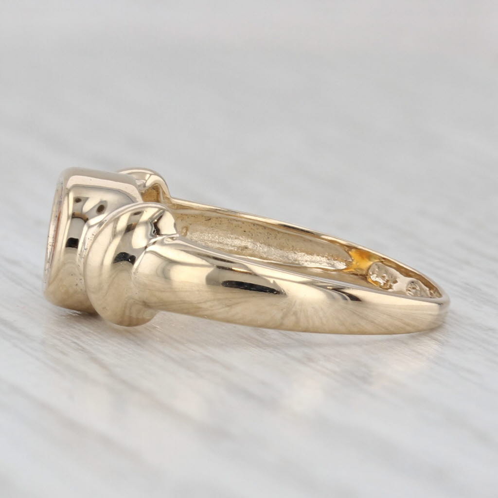 0.90ct Citrine Oval Solitaire Ring 14k Yellow Gold Size 6.25