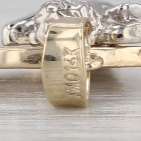 Letter Initial P Guardian Angel Cherub Pendant 14k Yellow White Gold