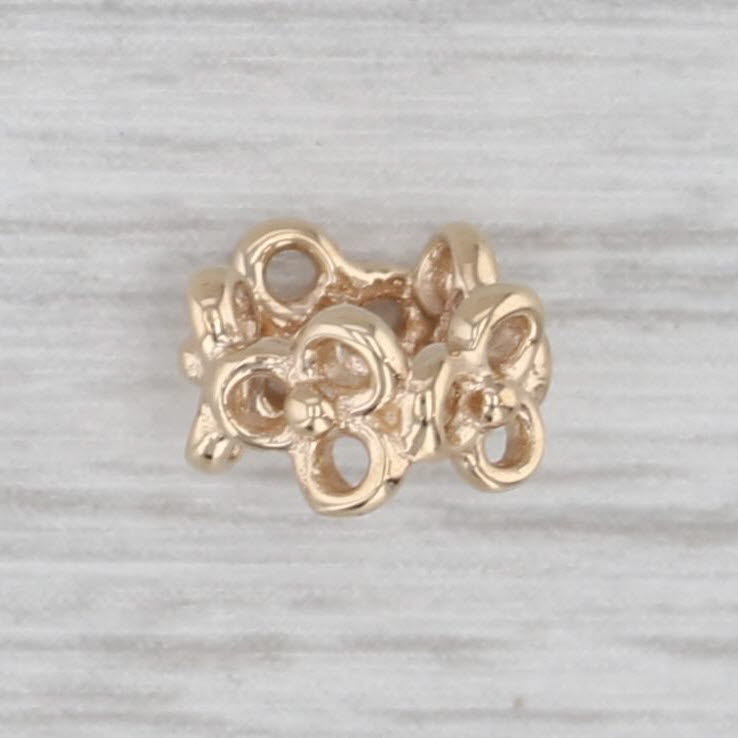 Authentic Pandora 750451 Trinity Spacer Charm 14k Gold Retired Bead