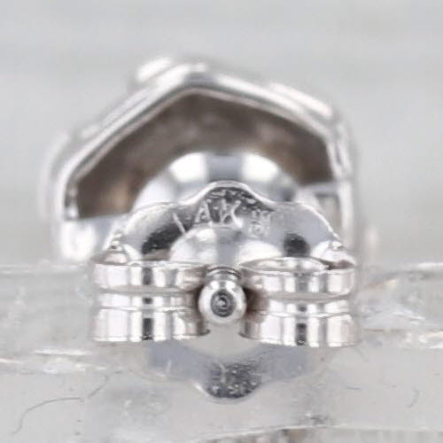 1.10ctw Diamond Open Hearts Flower Dangle Earrings 14k White Gold