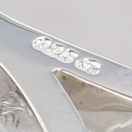 Letter Initial K Pendant Necklace Sterling Silver Cable Chain 16.5-18.5"