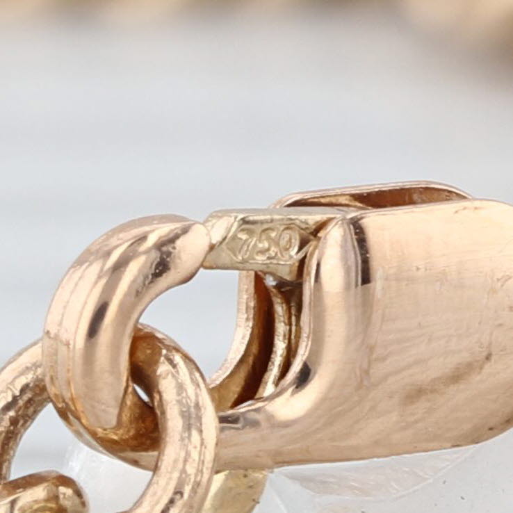 24.25" Curb Chain Necklace 18k Yellow Gold 3.5mm