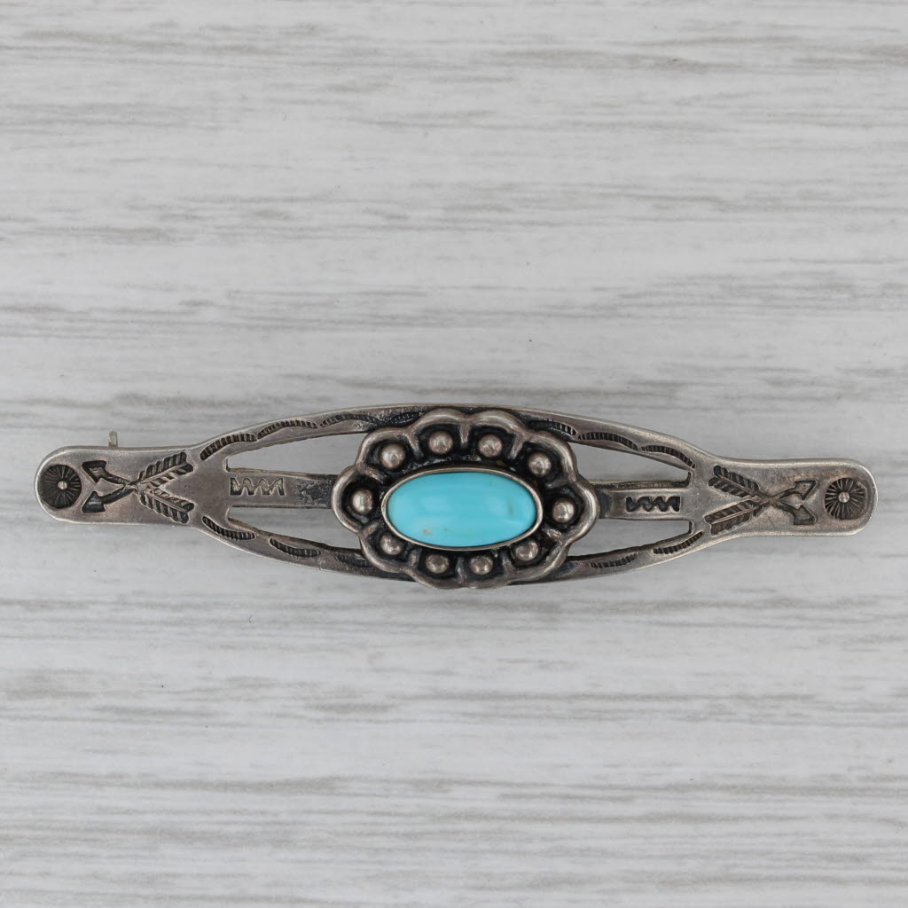 Amazing Vintage Navajo Sterling Silver Native American Arrows Ring