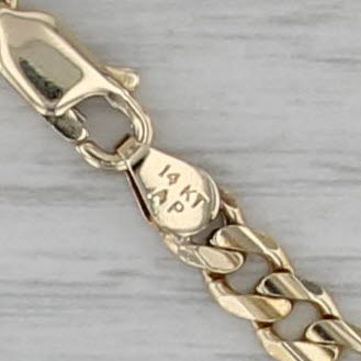 Figaro Chain Necklace 14k Yellow Gold 20" 4.7mm