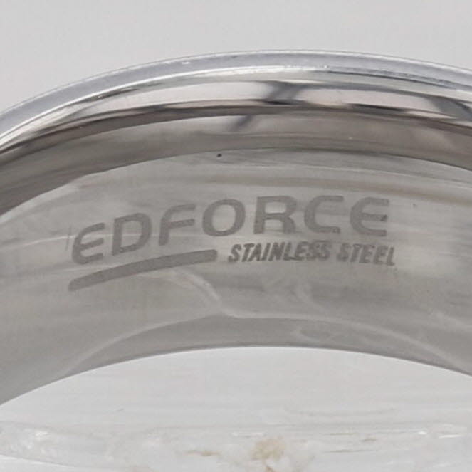 Cubic Zirconia Greek Key Ring Sterling Silver Size 9-9.25 Band Men's Wedding