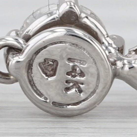 1.48ctw Round Diamond 3-Stone Journey Pendant Necklace 14k White Gold Box Chain