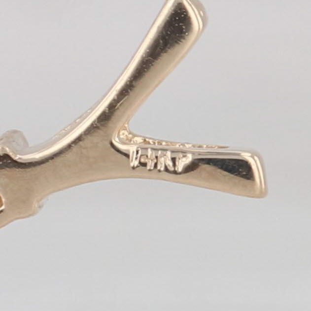 0.25ctw Pave Diamond Cross Pendant 14k Yellow Gold Small Drop