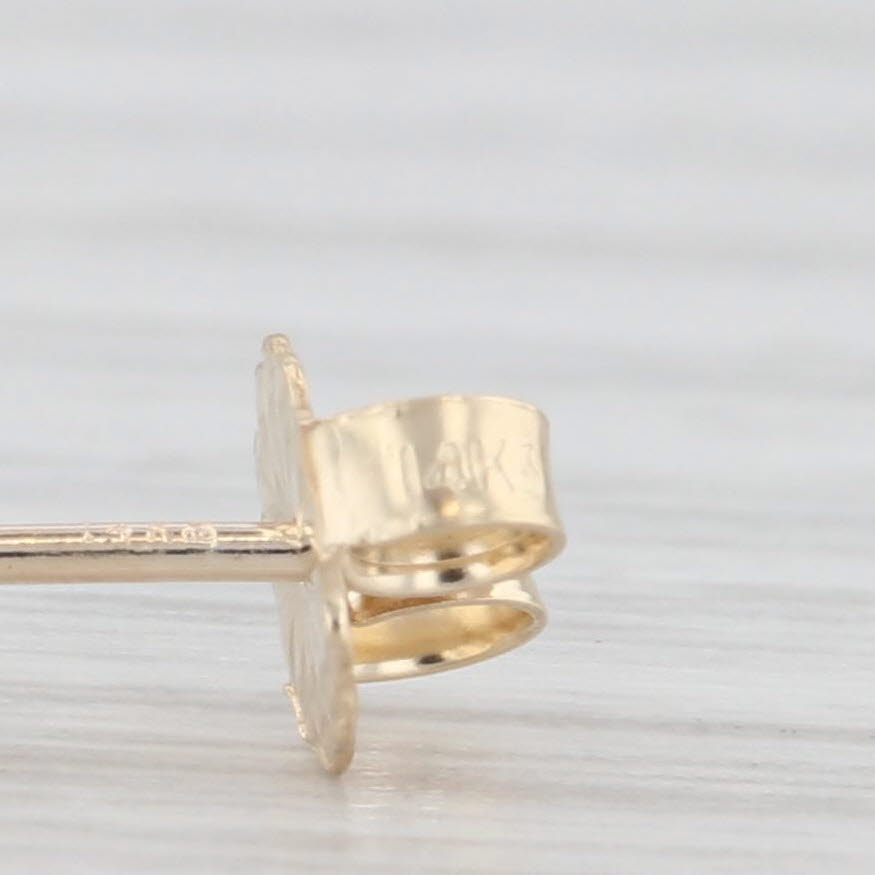 Light Gray New 0.67ctw Diamond Stud Earrings 14k Yellow Gold Round Solitaire Studs