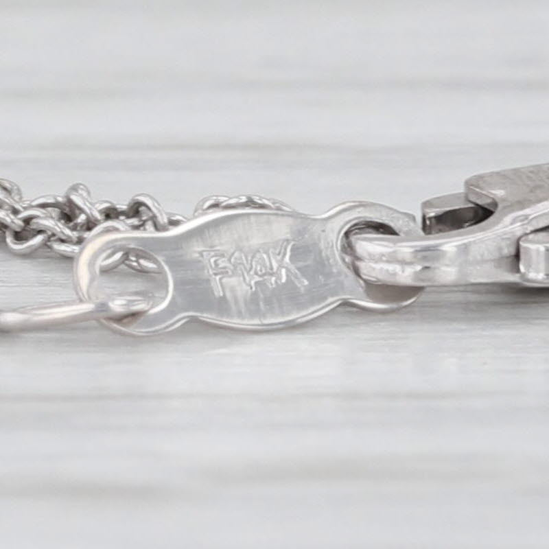 1.83ctw Diamond Eternity Circle Pendant Necklace 14k White Gold 18" Cable Chain