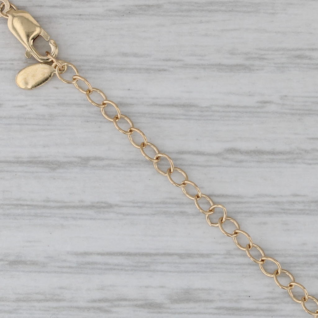 Gray 0.16ctw Diamond Open Hearts Pendant Necklace 14k Yellow Gold Jane Seymour