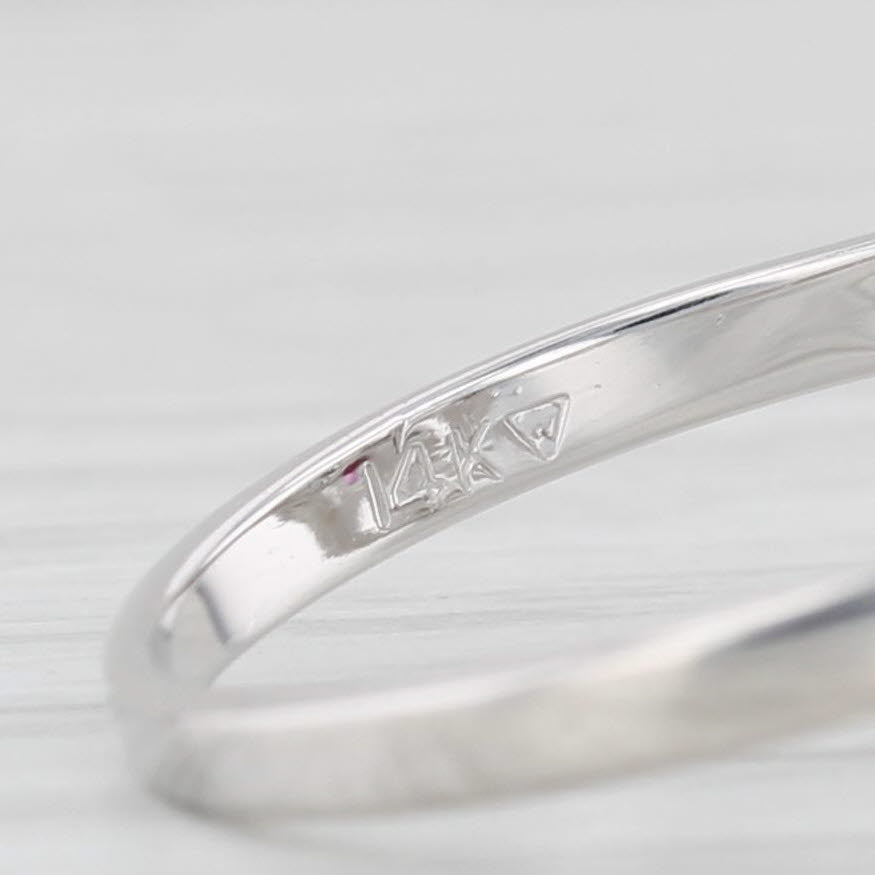 Light Gray Order Eastern Star 14k Gold Size 5.5 Masonic Women Signet OES Signet