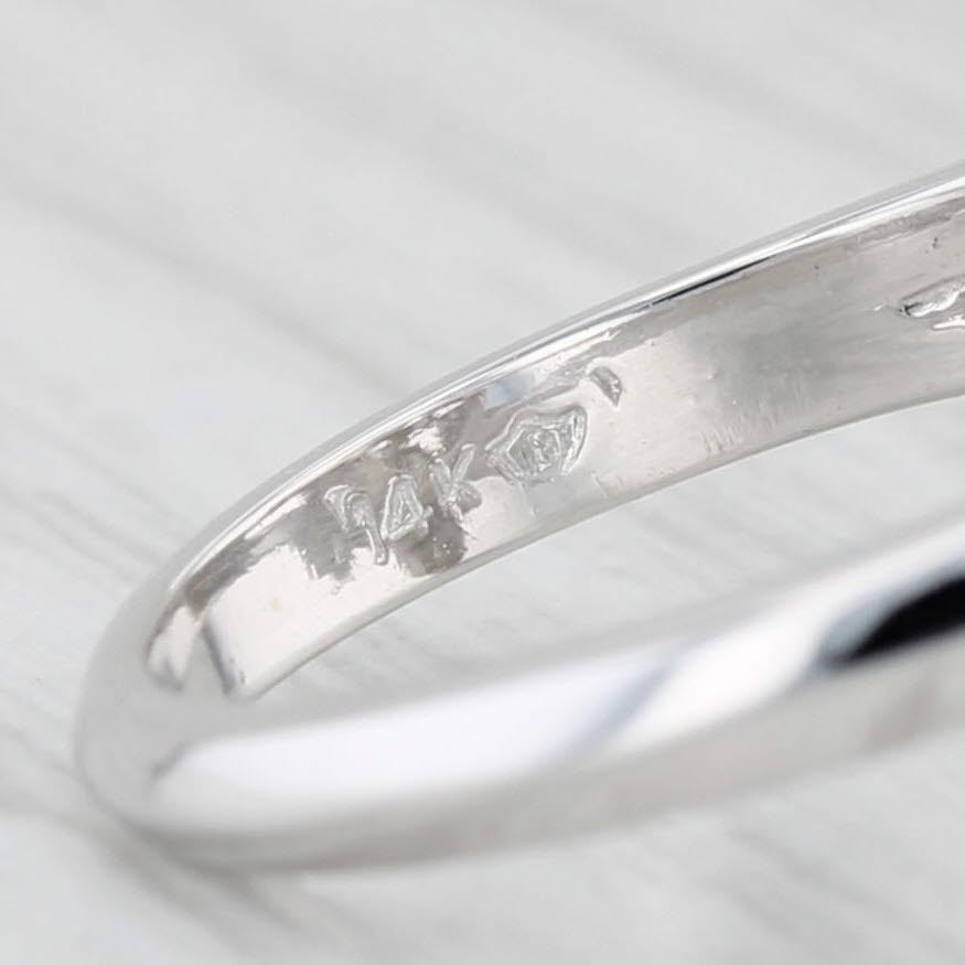 Light Gray 2ctw Diamond Cluster Star Flower Ring 14k White Gold Size 6.5