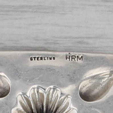 Vintage Southwestern Stamped Pattern Pendant Sterling Silver Statement