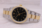 Vintage 1994 Rolex OP 34mm 14233 Steel & 18k Mens Automatic Watch Oyster Band