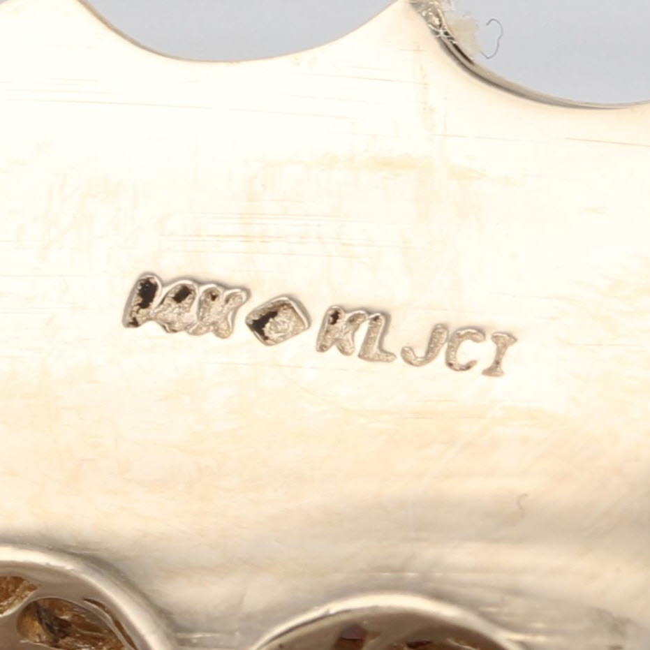 Richard Klein 2.30ctw Purple Mystic Topaz Slide Bracelet Charm 14k Yellow Gold