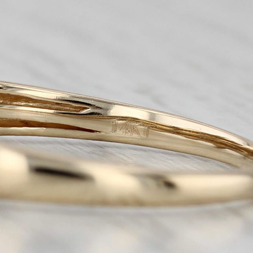 Gray Le Vian 0.34ctw White Champagne Diamond Ring Wedding Band 14k Gold Size 10.75
