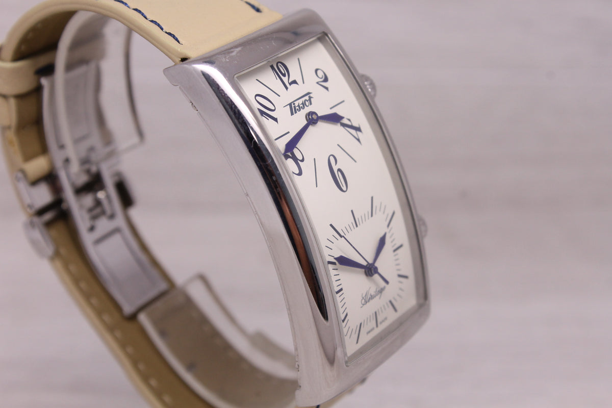 Tissot Heritage Dual Time Zones Quartz 27mm Watch Swiss Z182/282