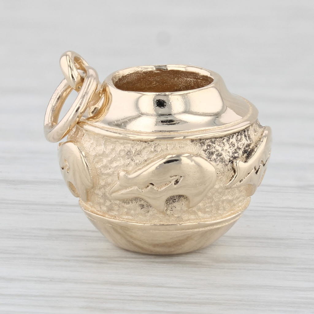 14k Gold newest Pendant Vase