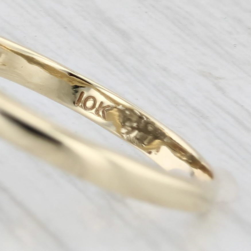 Light Gray 0.75ctw Diamond Cluster Ring 10k Yellow Gold Size 8 Cocktail