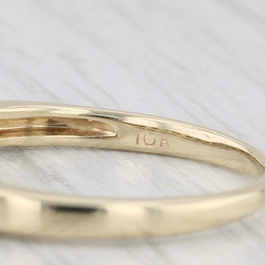 Light Gray 0.25ctw Diamond Stackable Ring 10k Yellow Gold Size 7 Wedding Anniversary Band