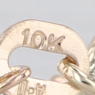 18.25" 0.6mm Box Chain Necklace 10k Yellow Gold Italian