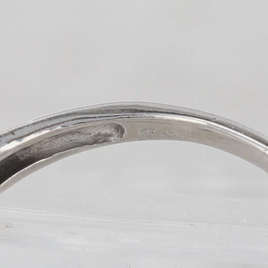 Light Gray 0.40ctw Diamond Wedding Band 950 Platinum Size 6.5 Ring Stackable Anniversary