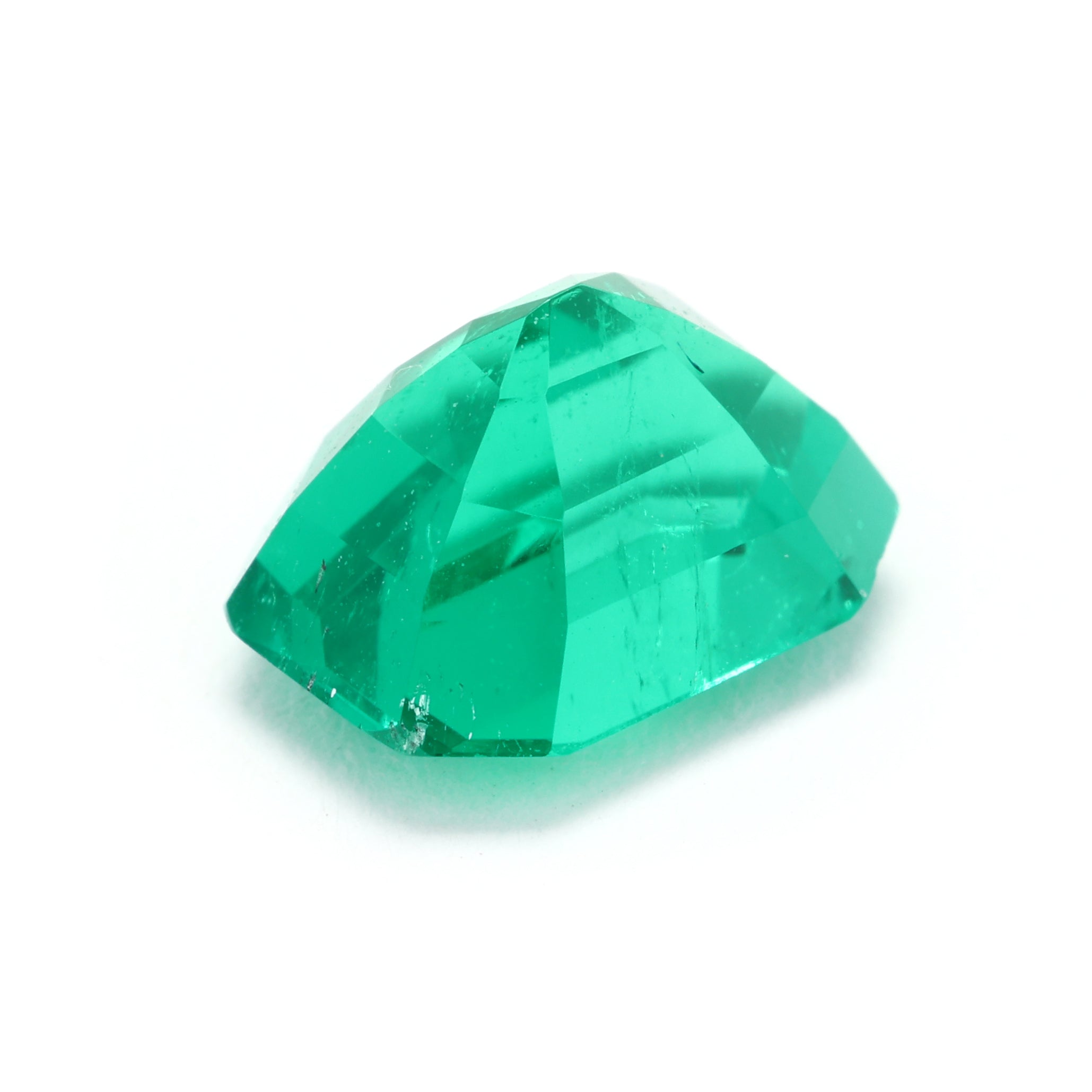 Light Sea Green 1.32 Carat Loose Natural Emerald Gemstone GIA Emerald Cut Solitaire