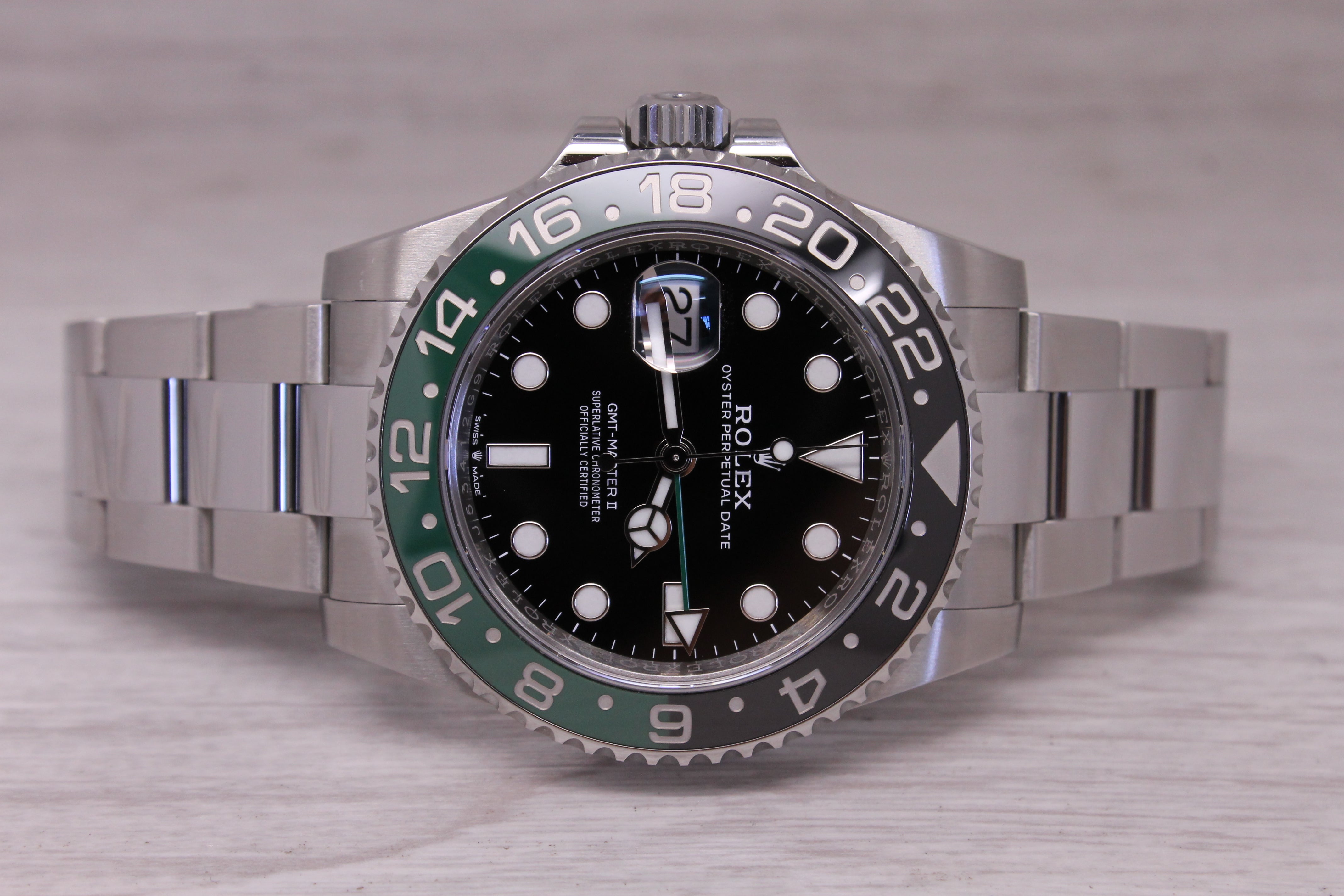 2024 Rolex GMT Master Sprite Steel Automatic Watch Box Card Oyster 126720VTNR