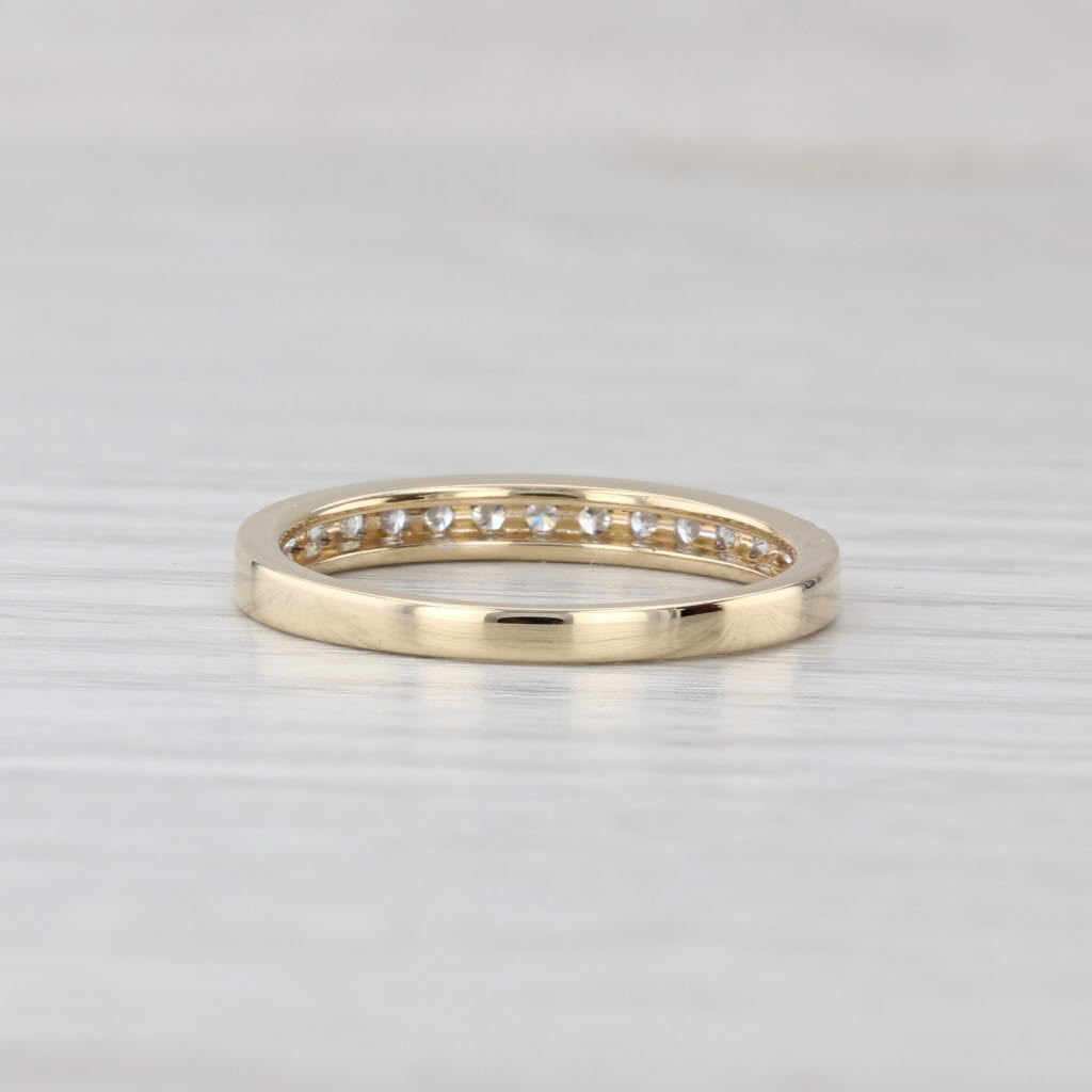 0.23ctw Diamond Wedding Band 14k Yellow Gold Size 6.75 Ring Stackable
